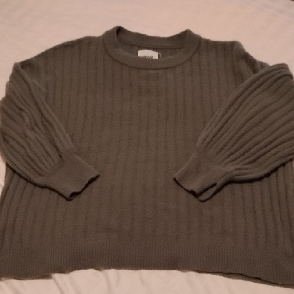Aerie Buttercream Sweater In Teal Green